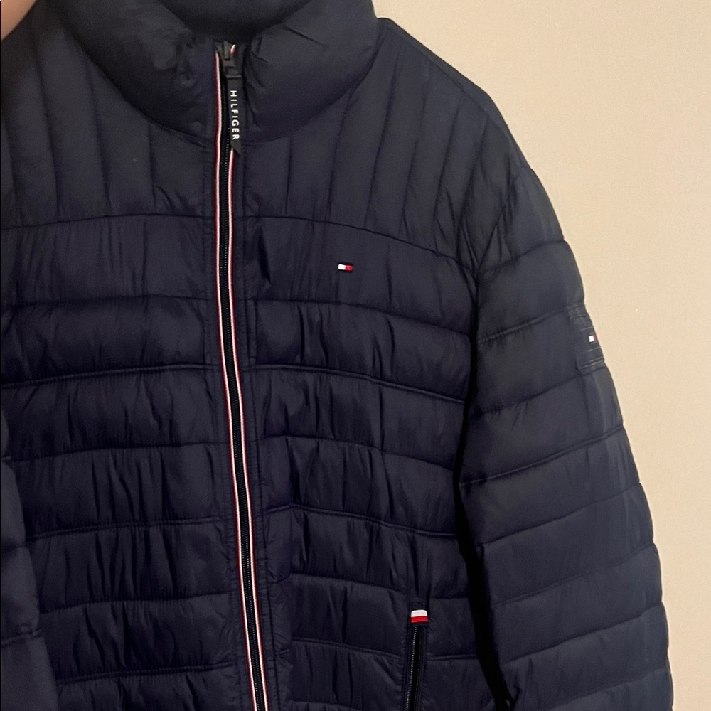 Tommy Hilfiger Men's Dark Blue Puffer Coat
